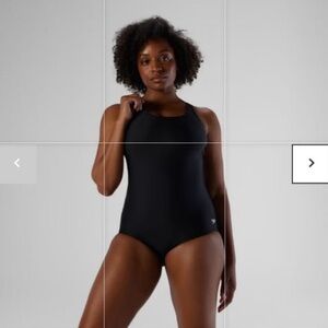 Speedo Women's Moderate Ultraback powerflex One piece . Black size12 new